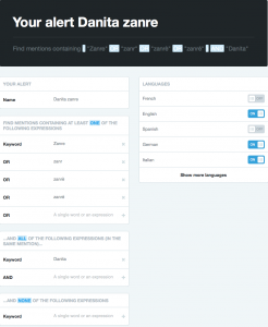 Danita Zanre Mention Query